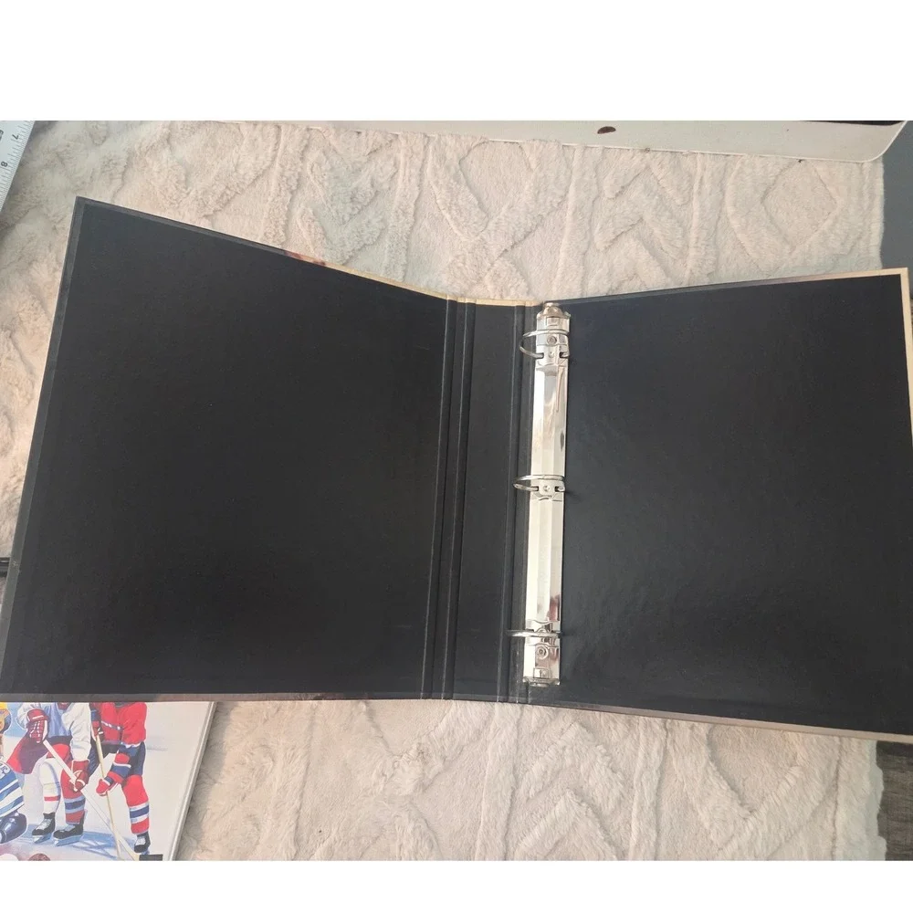 Baseball Graphic 3 Ring Binder Sports Card Organizer Hardback Storage